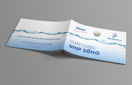 Thiết kế catalog sản phẩm nước uống Navesi