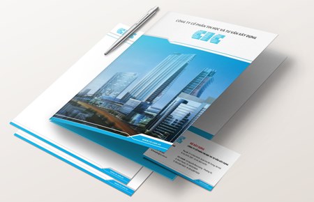 Bộ nhận diện cty CP Tin học và Tư vấn Xây dựng