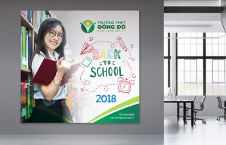 Thiết kế bộ nhận diện trường THPT Đông Đô
