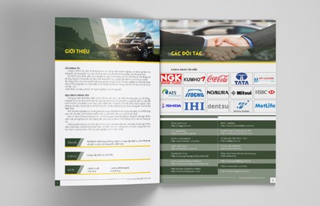 Thiết kế profile | hồ sơ năng lực CT Du lịch và TM Hà Nội