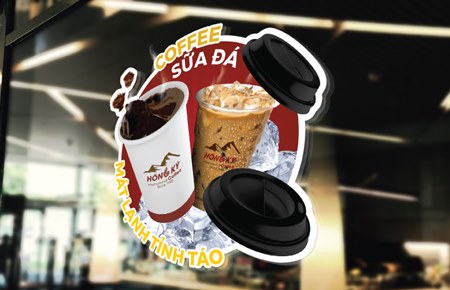Bộ nhận diện thương hiệu chuỗi cửa hàng Hồng Kỳ Coffee
