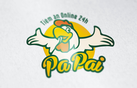 Thiết kế logo Cơm gà Online PaPai