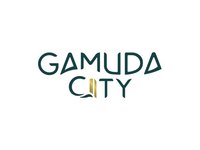 Logo mới của Gamuda City với biểu tượng đường cong mềm mại dưới chữ Gamuda