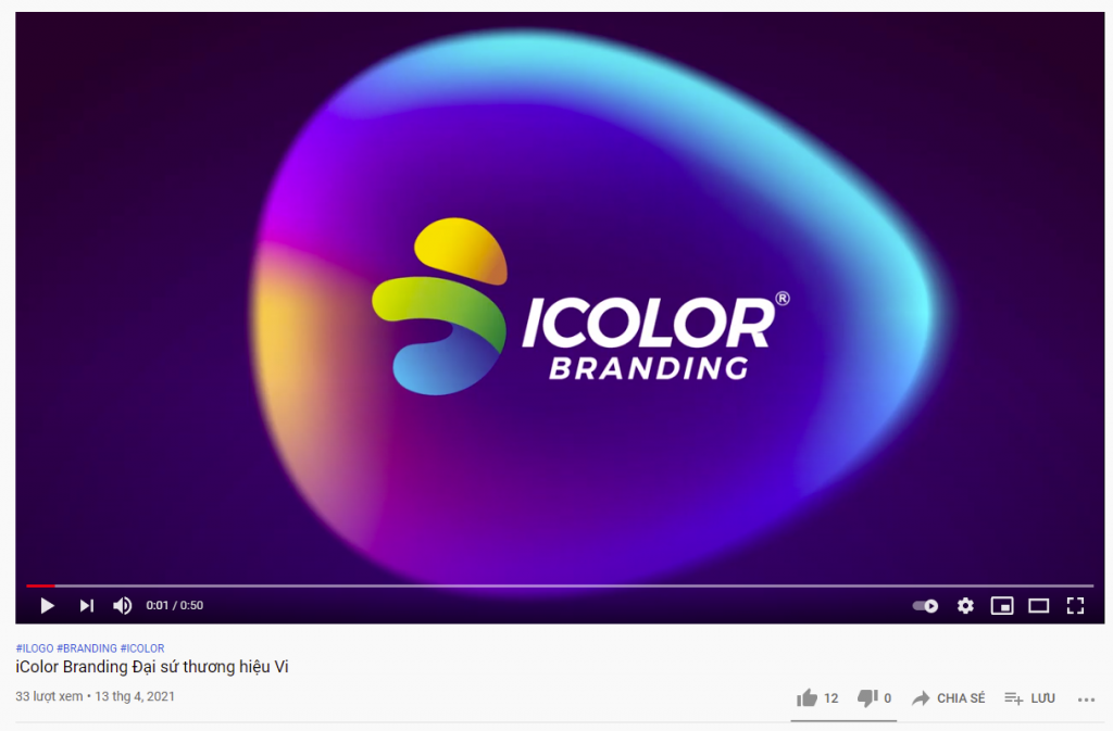 Video Linh vật Vi | biểu tượng của iColor Branding