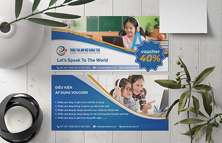 Thiết kế bộ nhận diện Hệ thống Anh Ngữ Global Star