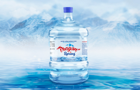 Thiết kế bao bì nhãn mác SP nước tinh khiết Dragon Spring