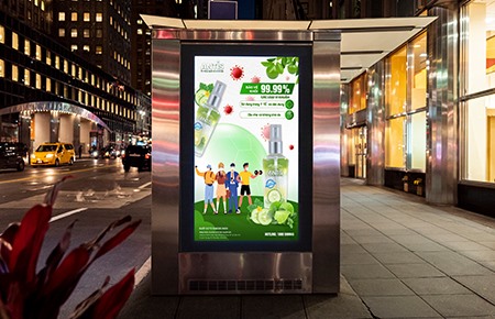 Thiết kế branding nước rửa tay Antis